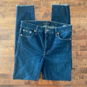 Lucky Brand Bridgette Skinny Jeans Rough Hem Sz 6